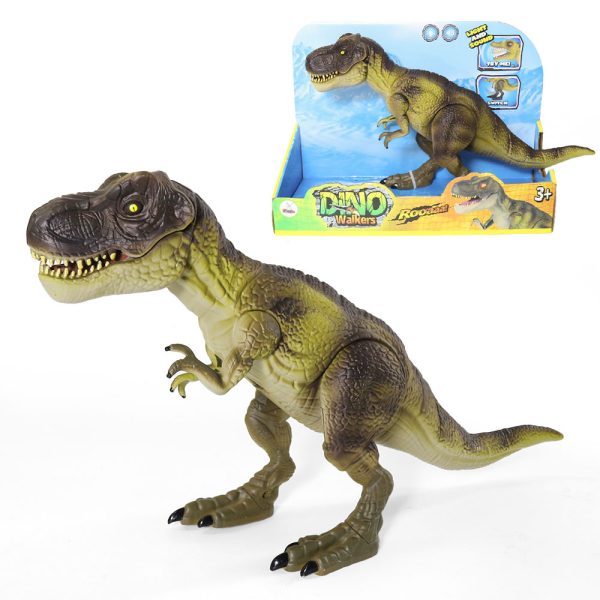 plastic toy T-rex movable jar electric dinosaur figure