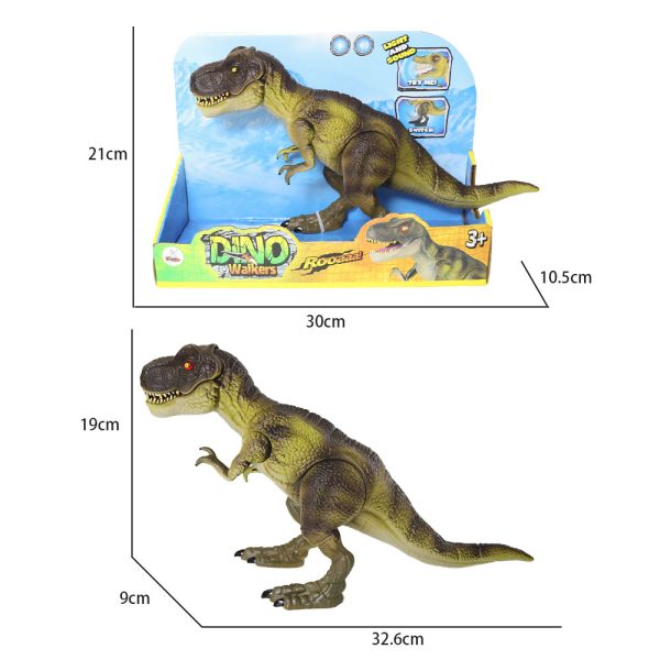 plastic toy T-rex movable jar electric dinosaur figure
