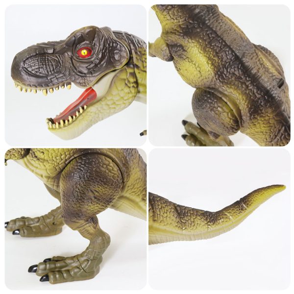 plastic toy T-rex movable jar electric dinosaur figure