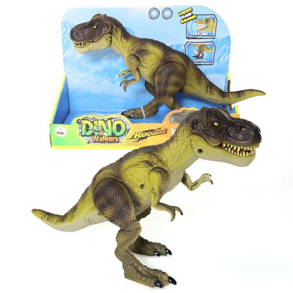 plastic toy T-rex movable jar electric dinosaur figure