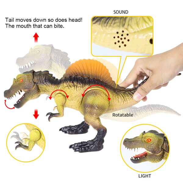 Electric spinosaurus model movable jar toy plastic dinosaur
