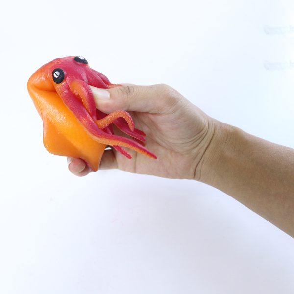 Not PVC material non-Phthalate TPE inkfish soft tpr toy sea animals