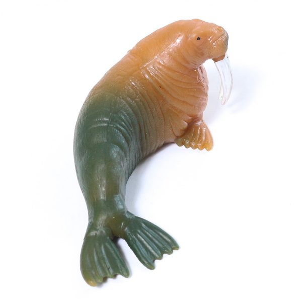 tpr walrus model TPE toy plastic ocean animal