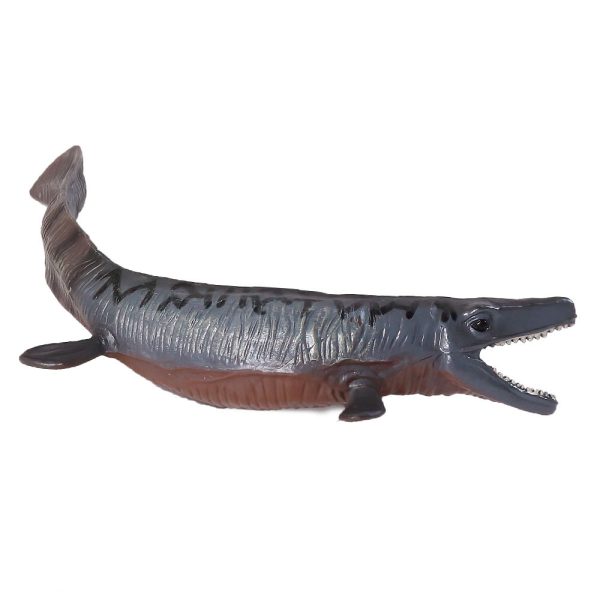 7inches Solid PVC hand painted model mosasaurus plastic toy