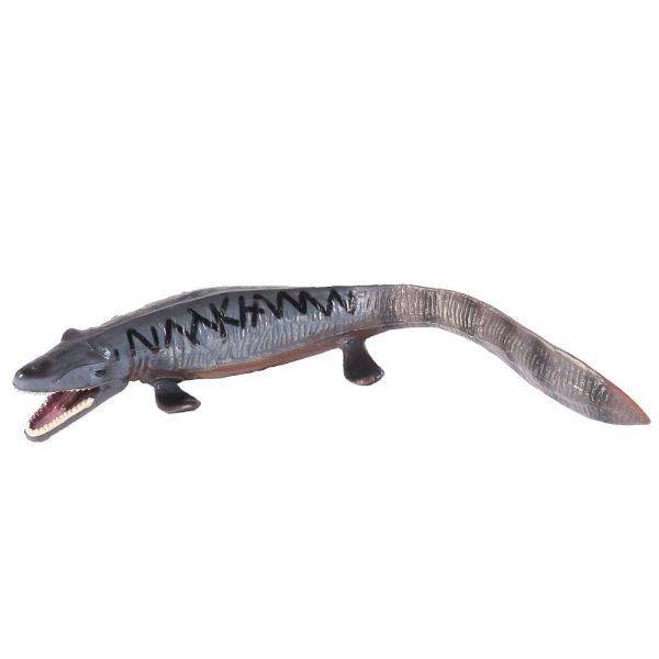 7inches Solid PVC hand painted model mosasaurus plastic toy