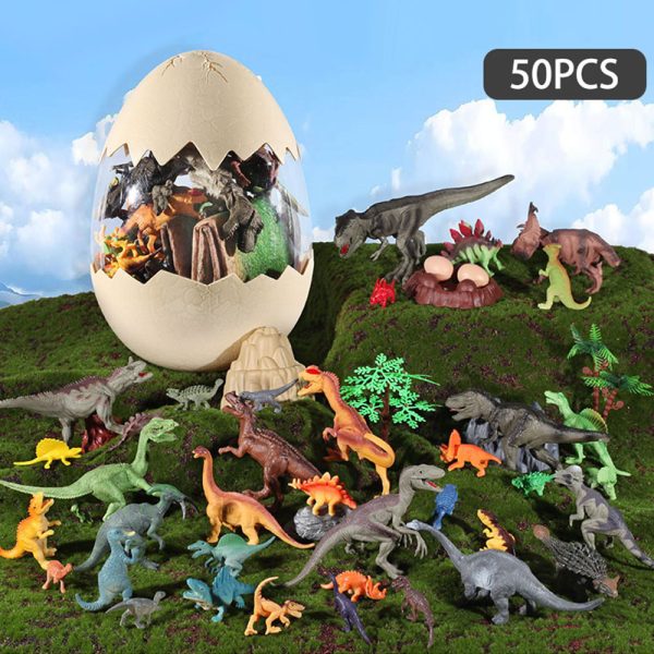 Bulk 7/10inches plastic set dinosaur egg toy