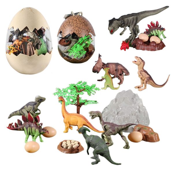 Bulk 7/10inches plastic set dinosaur egg toy