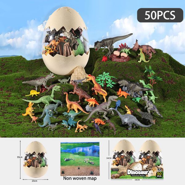 Bulk 7/10inches plastic set dinosaur egg toy