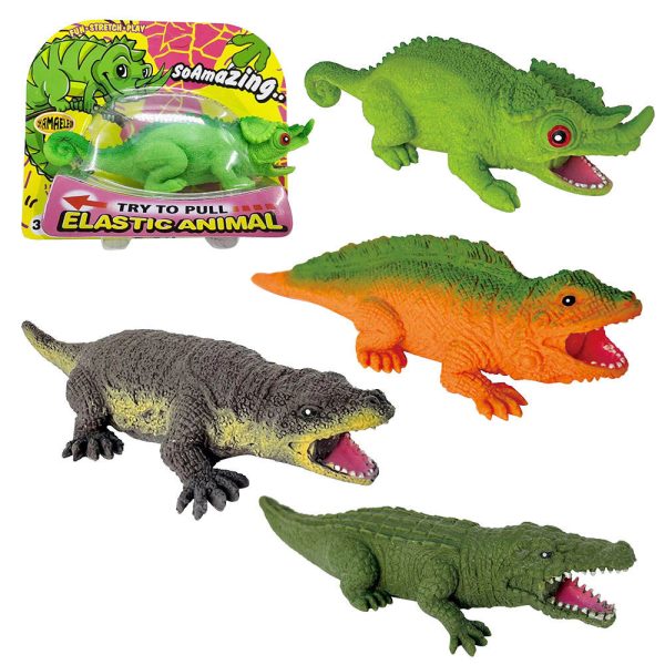 Soft elastic crocodile lizard TPR stretch toys