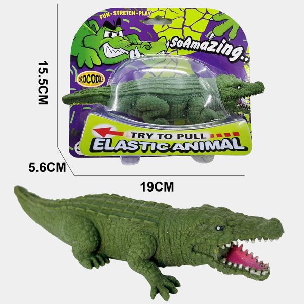 Soft elastic crocodile lizard TPR stretch toys