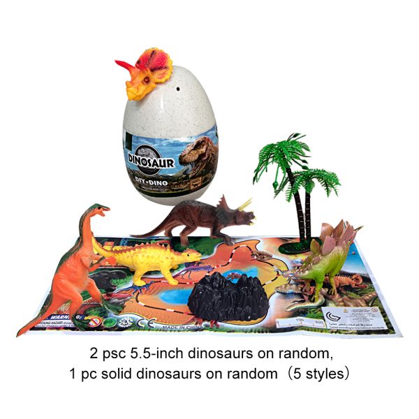 6pcs egg in box pack Funny dinosaur figure new giant dinosaur egg toy