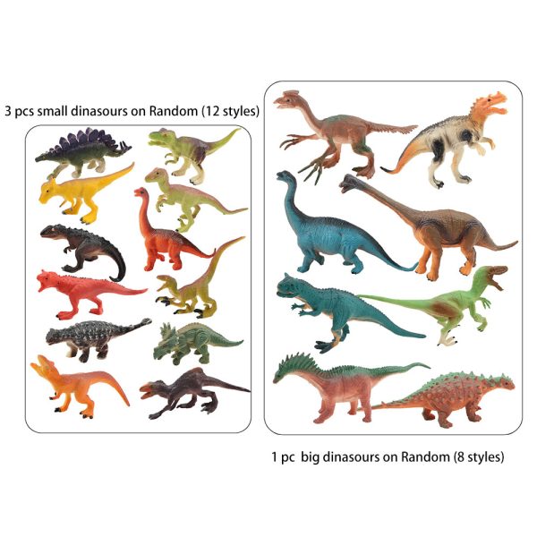 Dinosaur figure Put in balloon frozen dig it out surprise dinosaur egg toy