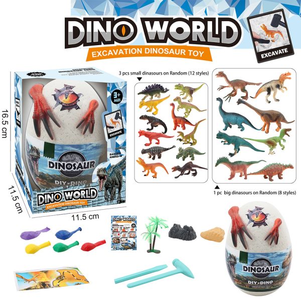 Dinosaur figure Put in balloon frozen dig it out surprise dinosaur egg toy
