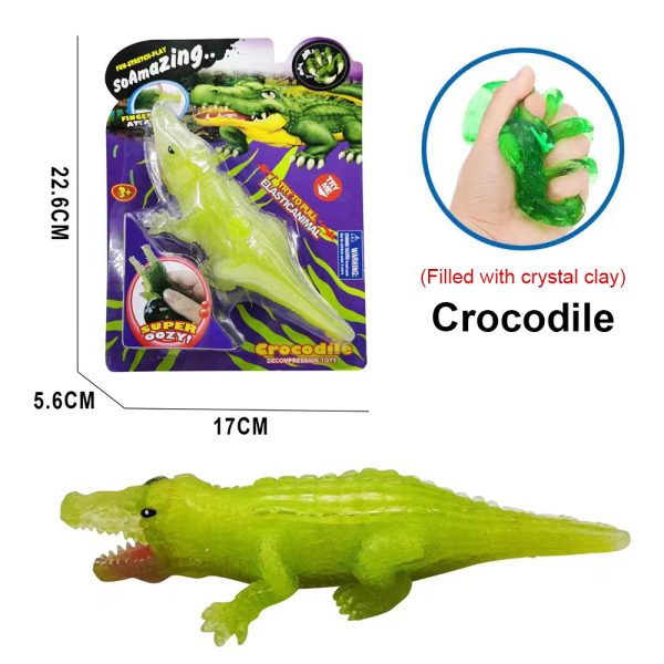 Crystal slime inside decompression tpr model elastic stretch toys