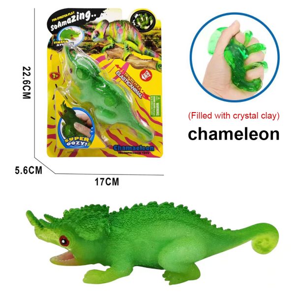 Crystal slime inside decompression tpr model elastic stretch toys