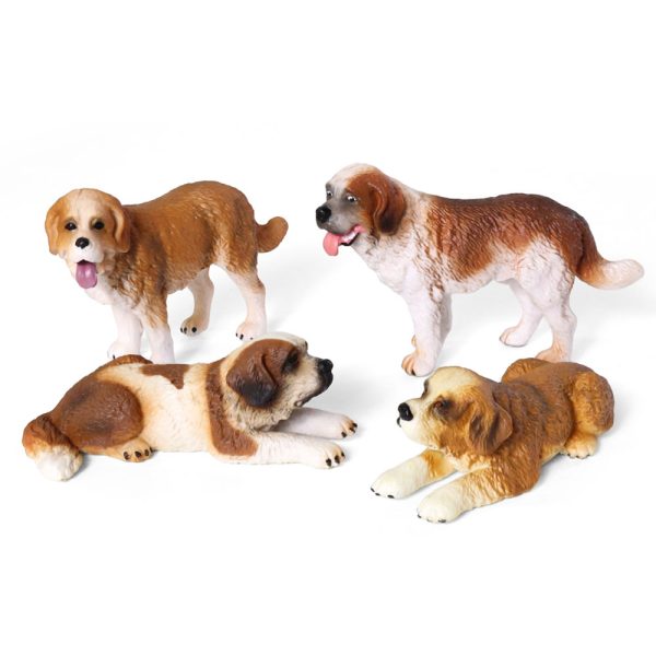 PVC model toy Saint Bernard plastic figure animals dog