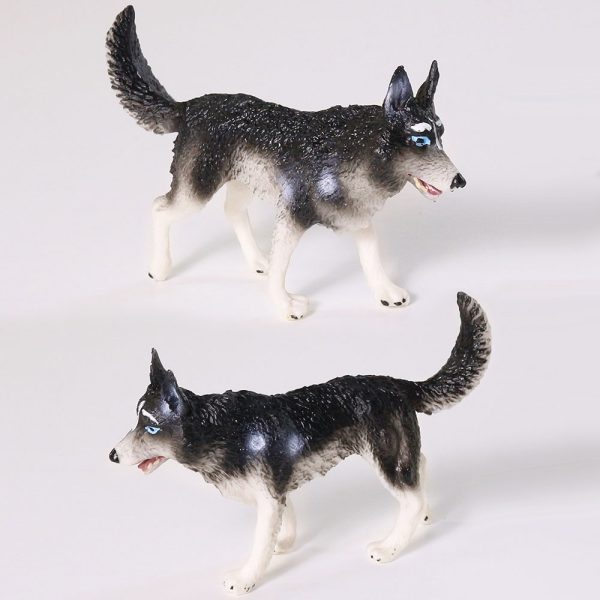 Husky model different 3 kinds size plastic pvc mini dog figures toy