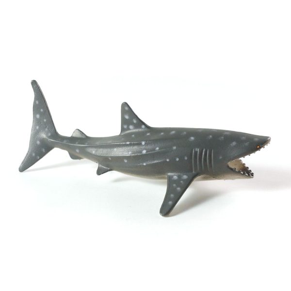 5inches plastic sea animal model toy hollow sharks for drinks