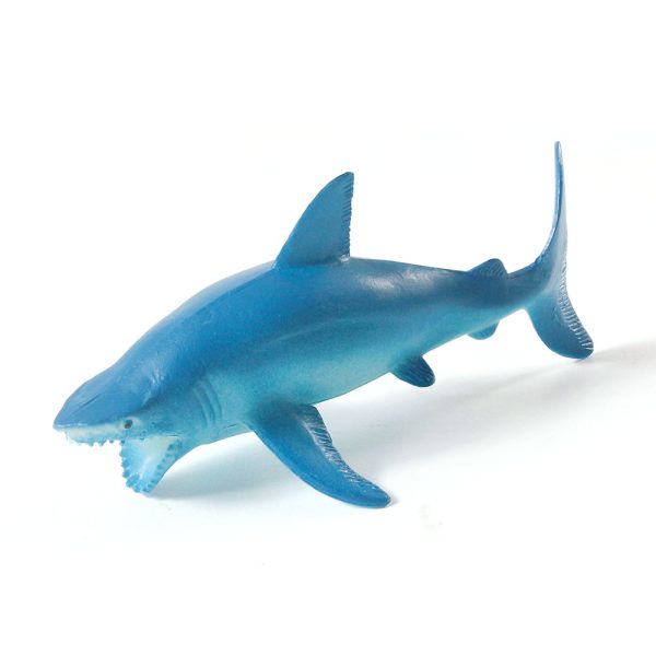 5inches plastic sea animal model toy hollow sharks for drinks