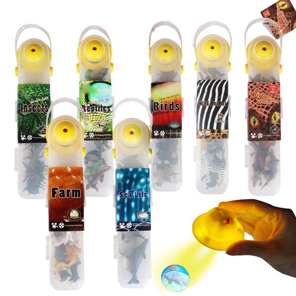 With projection realistic plastic animal dinosaur model mini figure toys 5cm