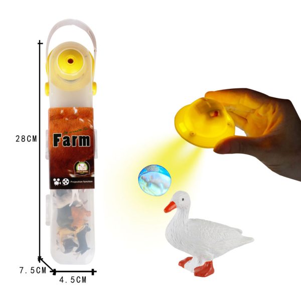 With projection realistic plastic animal dinosaur model mini figure toys 5cm