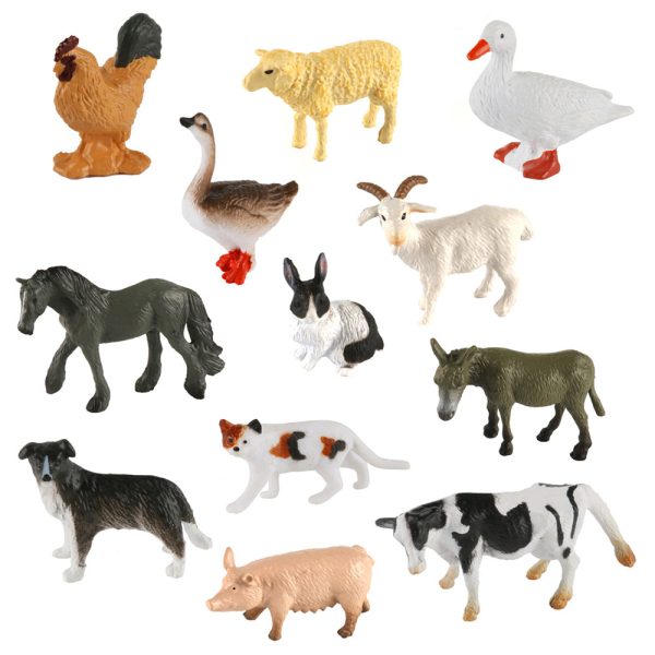 With projection realistic plastic animal dinosaur model mini figure toys 5cm