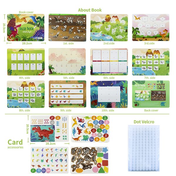 Early educational toy cardboard game diy kit baby busy book