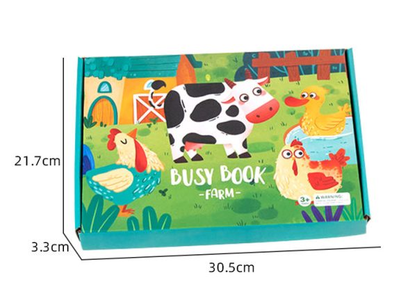 Early educational toy cardboard game diy kit baby busy book