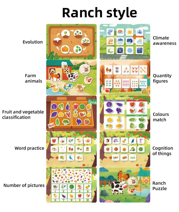 Early educational toy cardboard game diy kit baby busy book