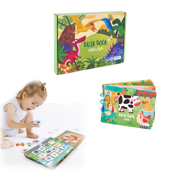 Early educational toy cardboard game diy kit baby busy book
