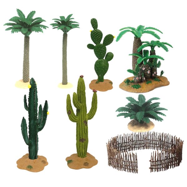 Simulation tree plastic small model theme animal dinosaur decoration mini diy park toy