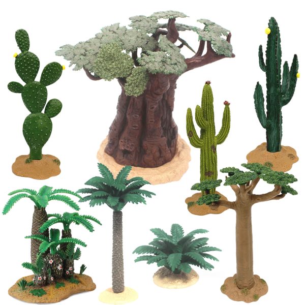 Simulation tree plastic small model theme animal dinosaur decoration mini diy park toy