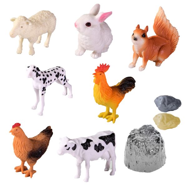 Plastic hollow pvc large plastic farm animal toys