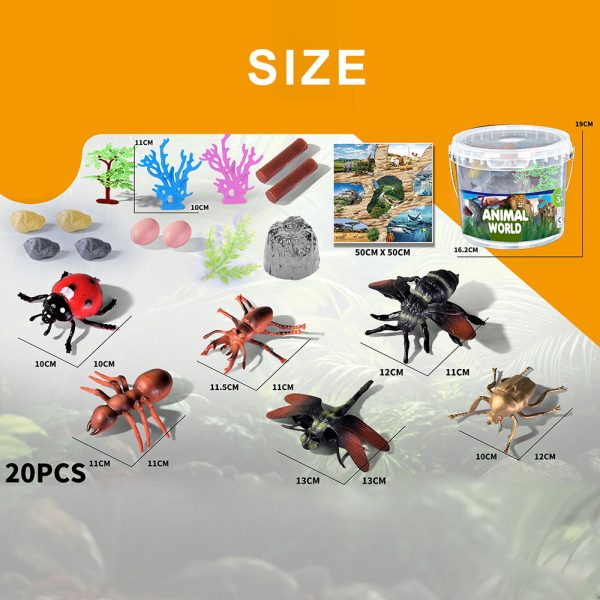 PVC plastic hollow big figure toy realistic dragonfly insect model