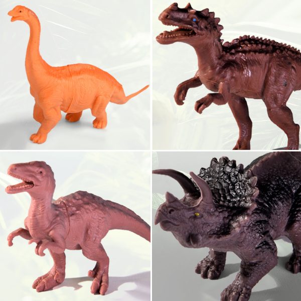 PVC hollow plastic model toy dinosaur gift set wit mat and tree egg